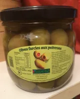 Olive farcies aux poivrons
