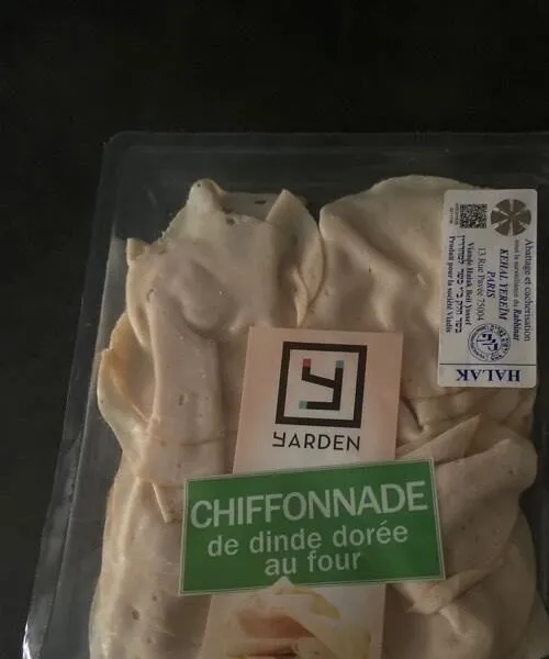 Chiffonnade de dinde dorée  au four