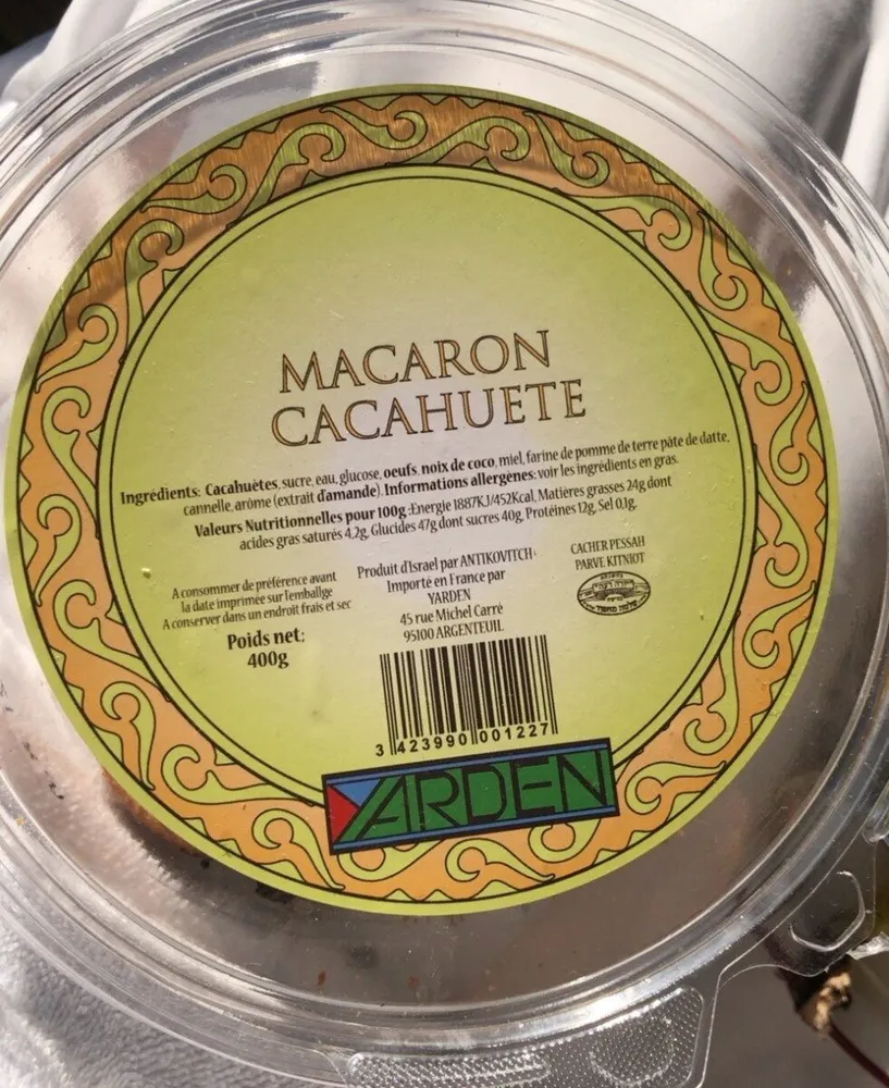 Macaron cacahuete