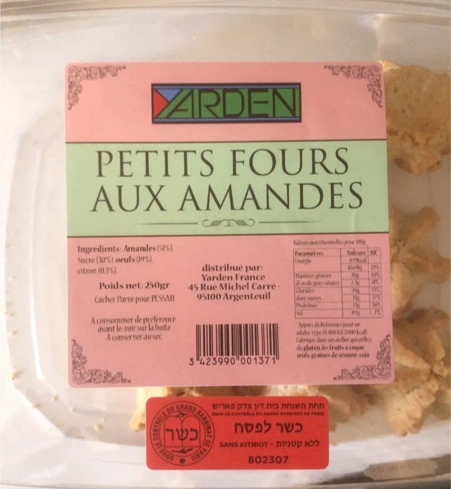 Petits fours aux amandes