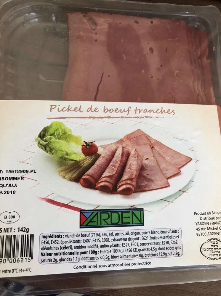 Pickel de boeuf tranches