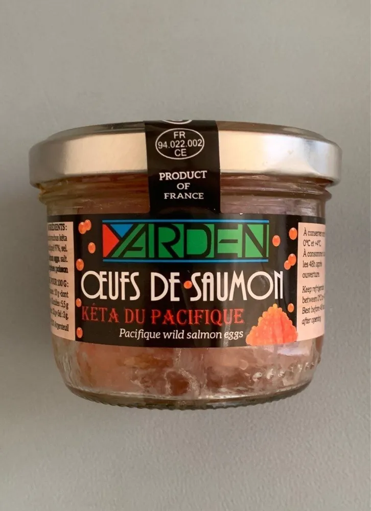 Œufs de saumon Kéta du pacifique