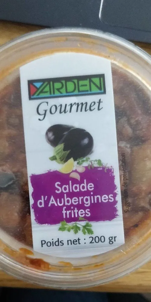 Salades d'aubergines frites