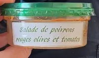 Salade de poivrons rouges olives et tomates