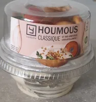 Houmous classique et ses bretzels
