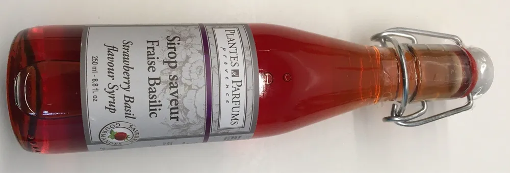 Sirop fraise basilic