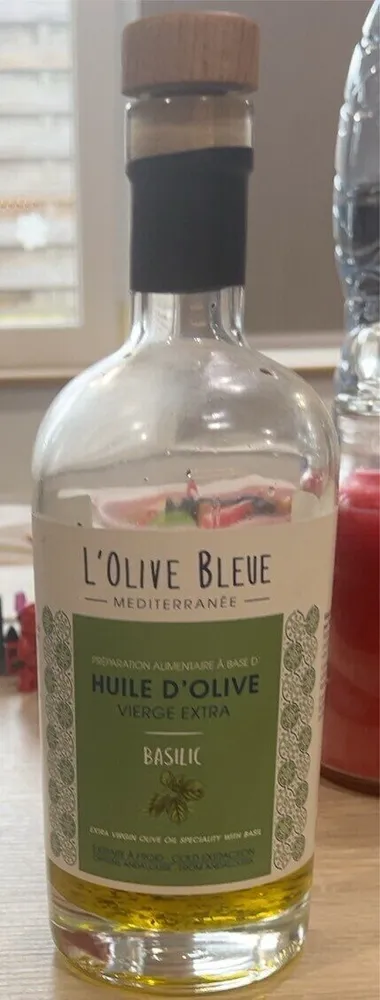 HUILE D'OLIVE VIERGE EXTRA BASILIC