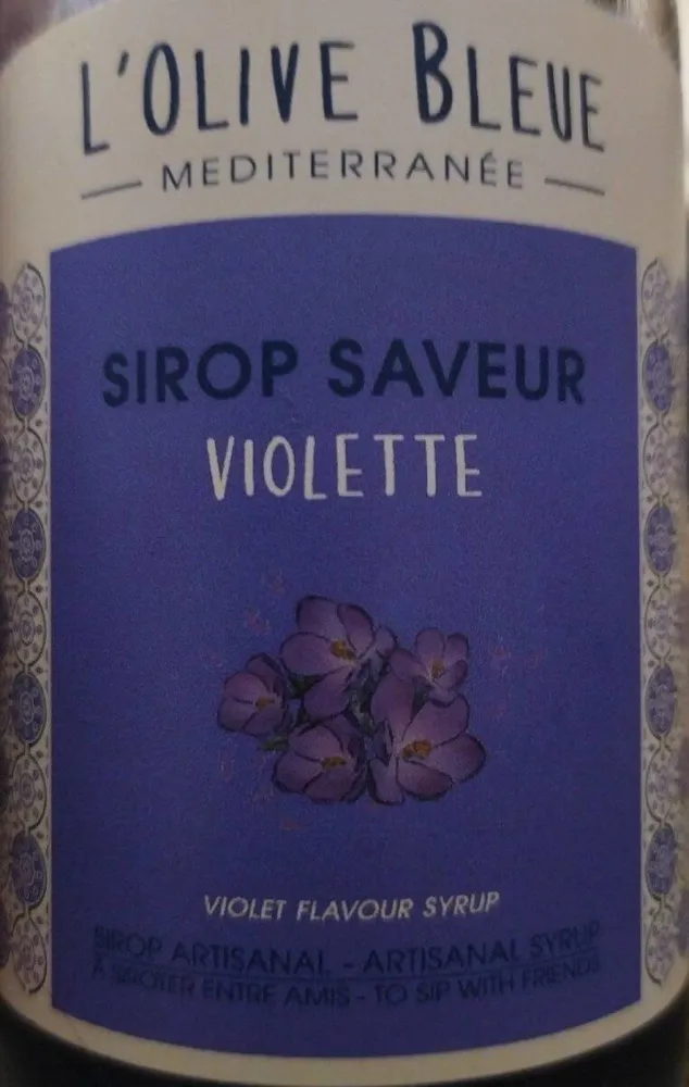 Sirop saveur violette