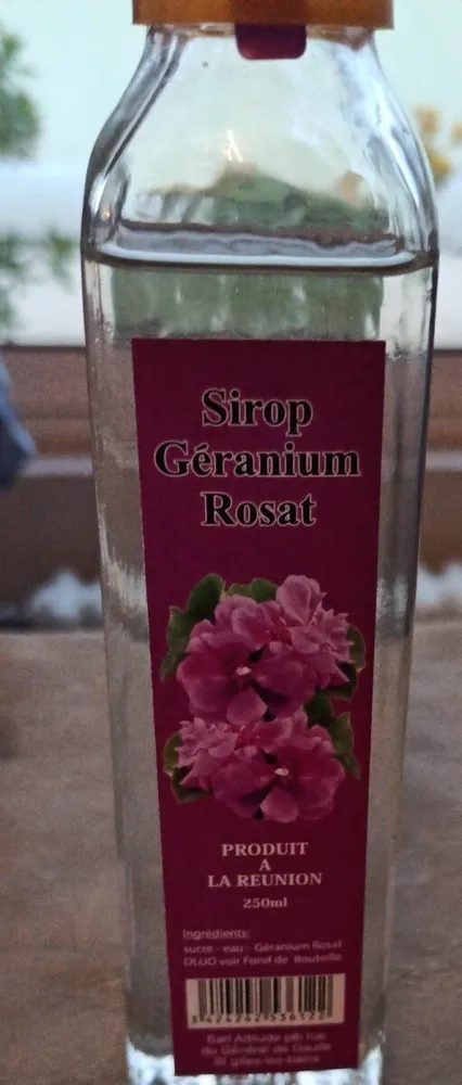 Sirop de Géranium Rosat