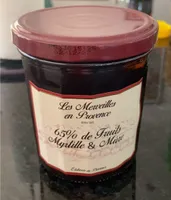 Confiture myrtille mûre
