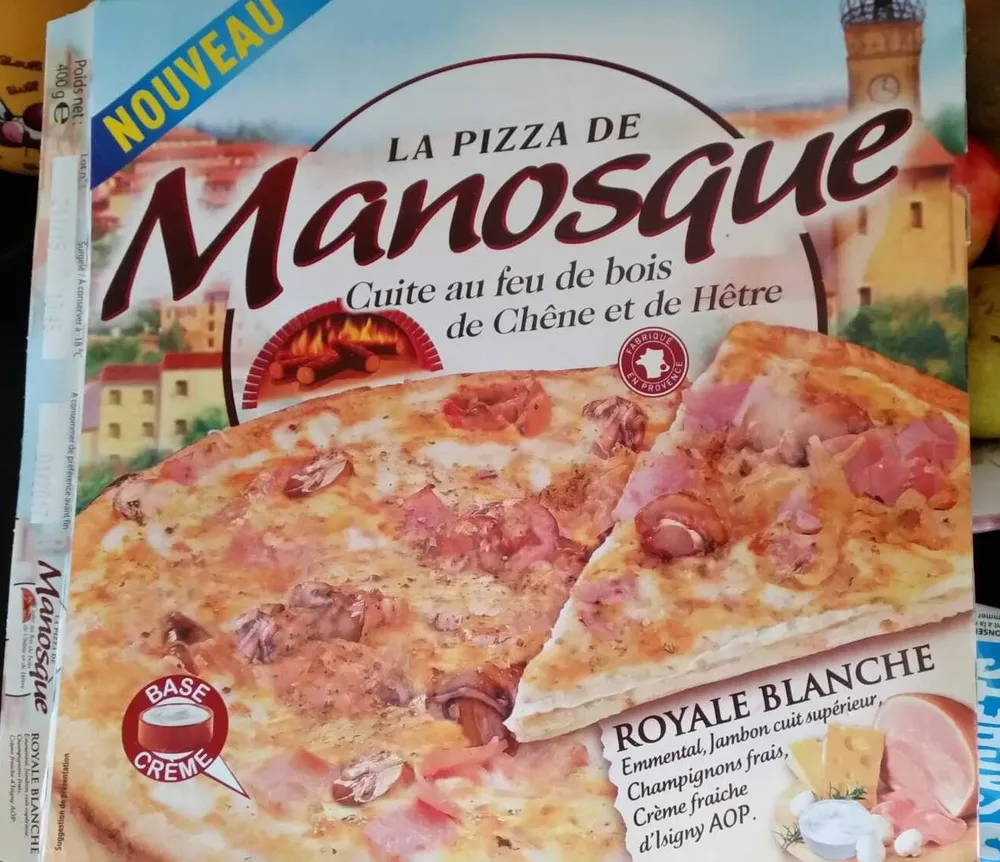 Pizza royale blanche