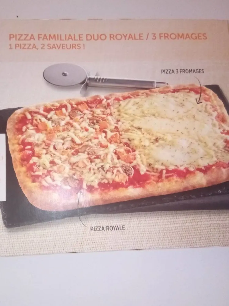 Pizza familiale duo royale 3fromage