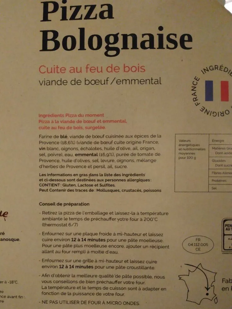 Pizza bolognaise