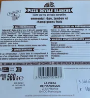 Pizza royale blanche
