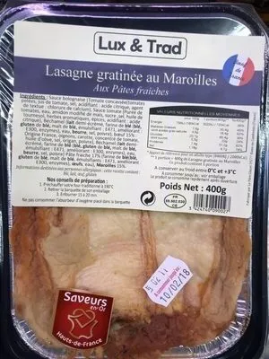 Lasagne gratinée au Maroilles aux pâtes fraîches