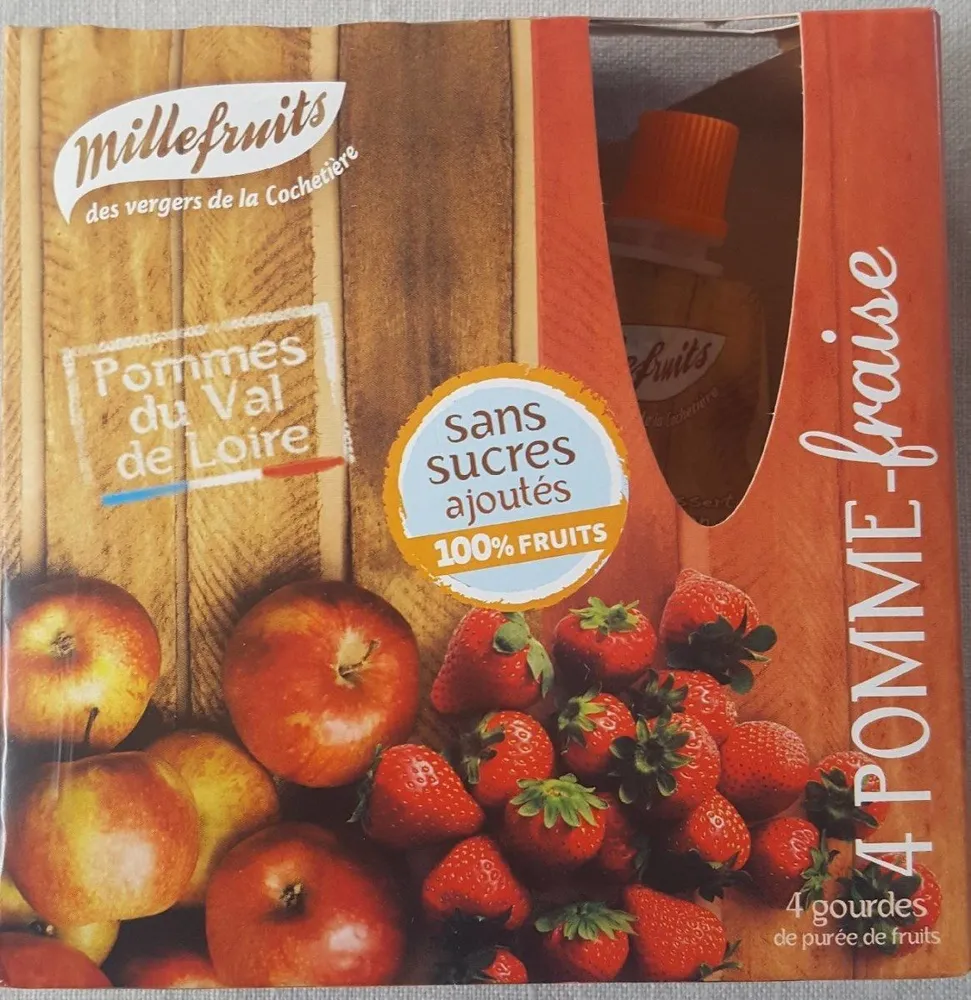 4 pommes fraises