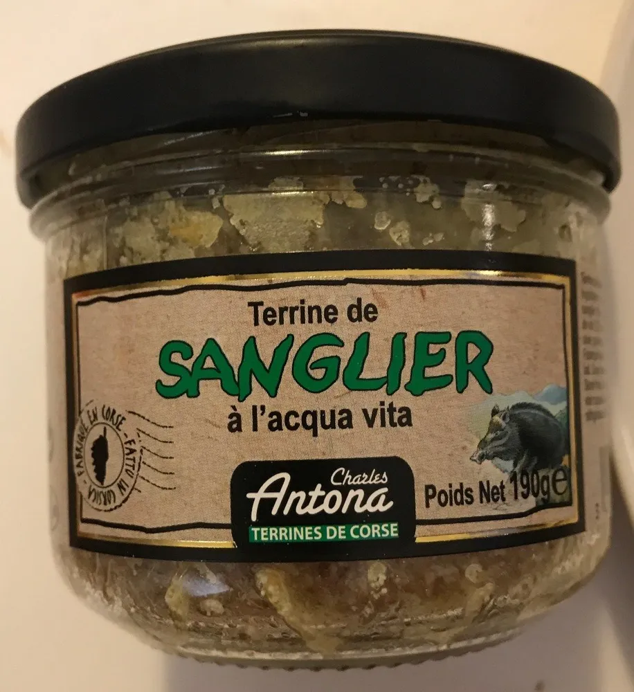 Terrine de sanglier à l'acqua vita