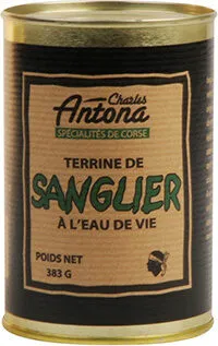 Terrine Charles Antona. Sanglier à l'eau de vie