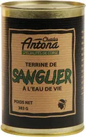 Terrine Charles Antona. Sanglier à l'eau de vie