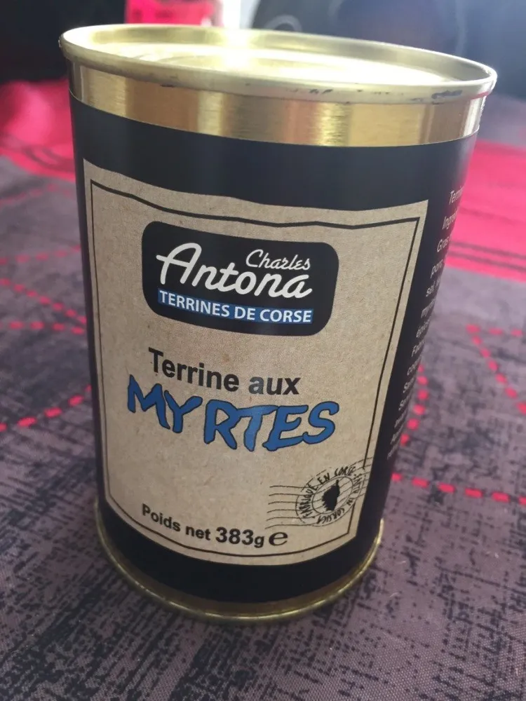 Terrine aux baies de myrtes
