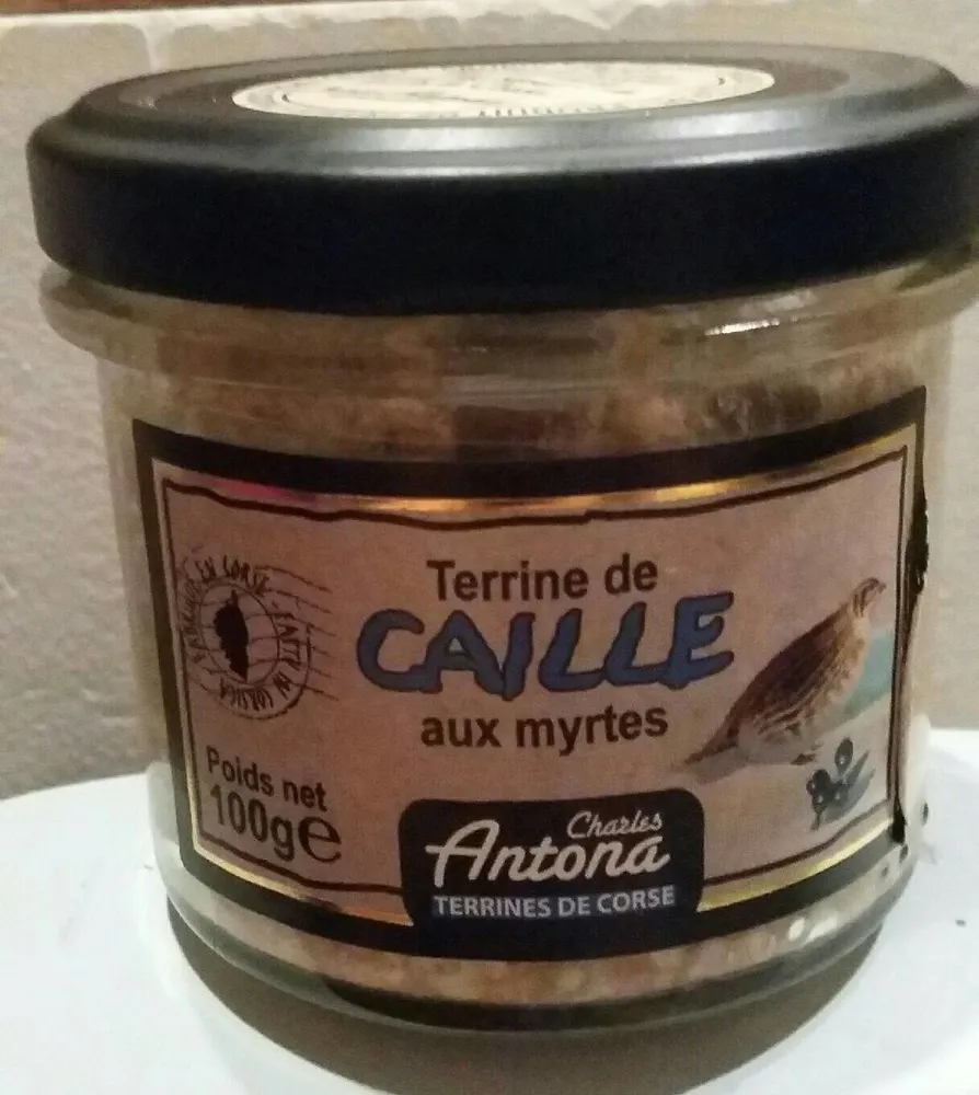 Terrine de caille aux myrtes