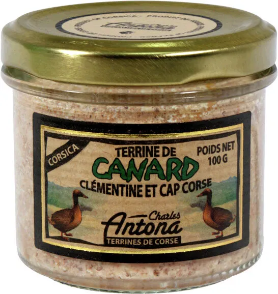 Terrine de canard - clémentine et cap corse