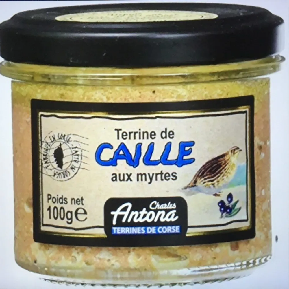 Terrine de caille aux myrtes