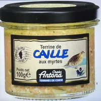 Terrine de caille aux myrtes