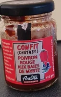 Confit (chutney) Poivron rouge aux baies de Myrthe