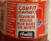 Confit de poivron rouge aux baie Myrte