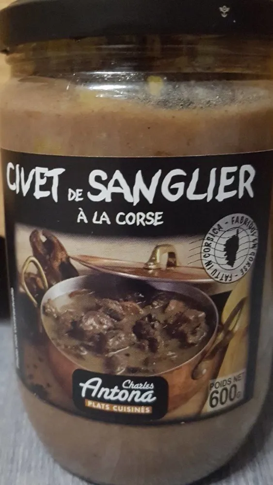 Civet de sanglier à la corse