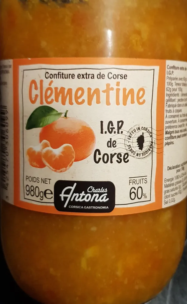 Confiture Clémentine I.G.P dé Corse