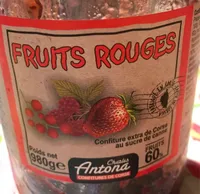 Confiture fruits rouge