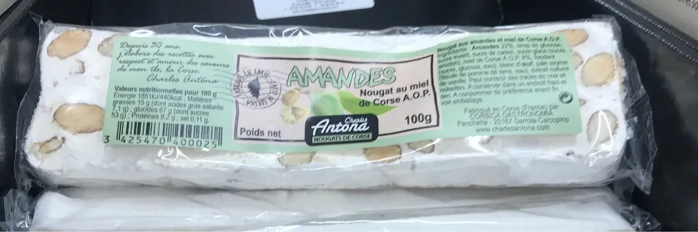 Nougat au miel de Corse AOP AMANDES