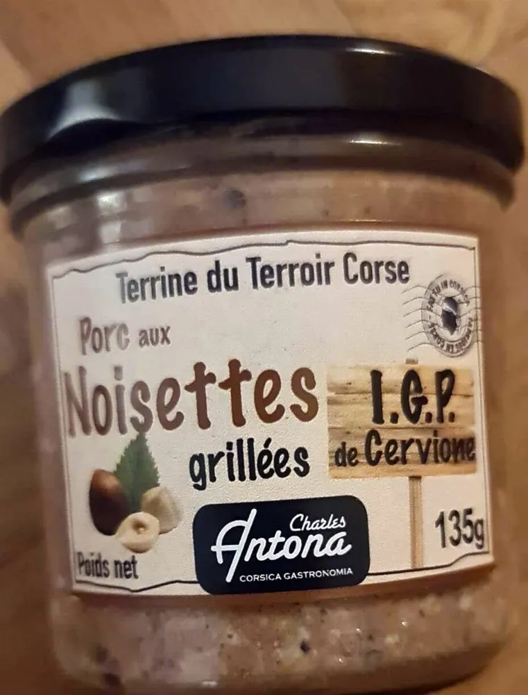 Terrine du terroir Crose porc aux noisette