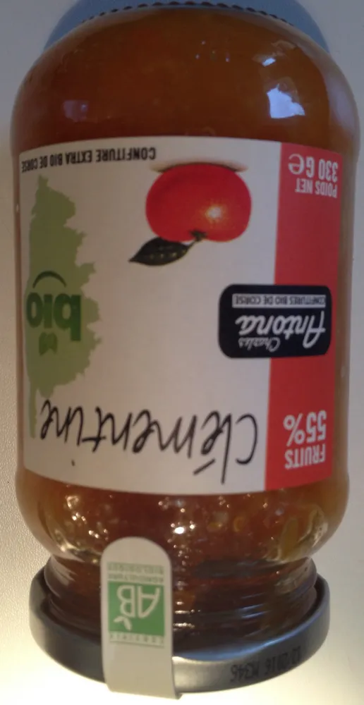 Confiture Extra Bio de Corse Clémentine