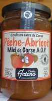 Confiture extra de corse pêche-abricot-miel