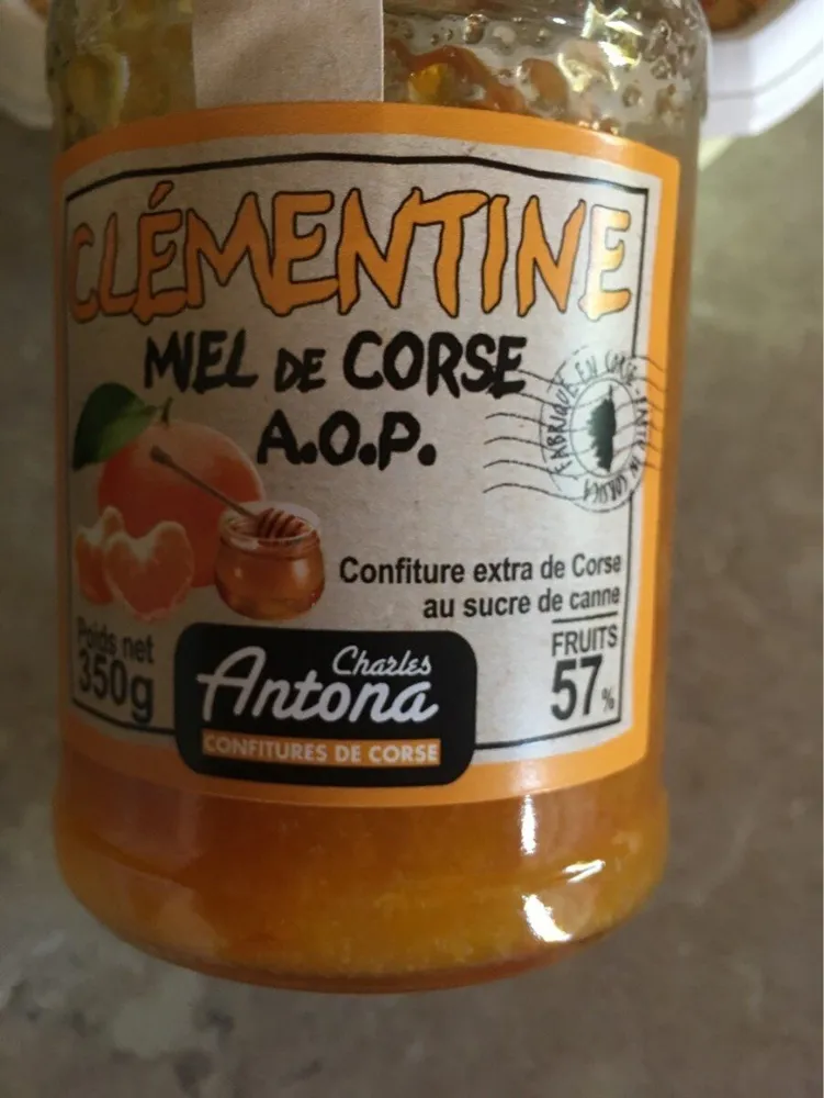 Confiture clémentine miel de Corse