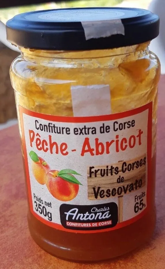 Confiture extra de Corse pêche- abricot