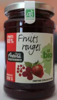 Confiture extra bio de fruits rouges