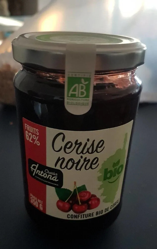 Confiture bio de Corse - Cerise noire
