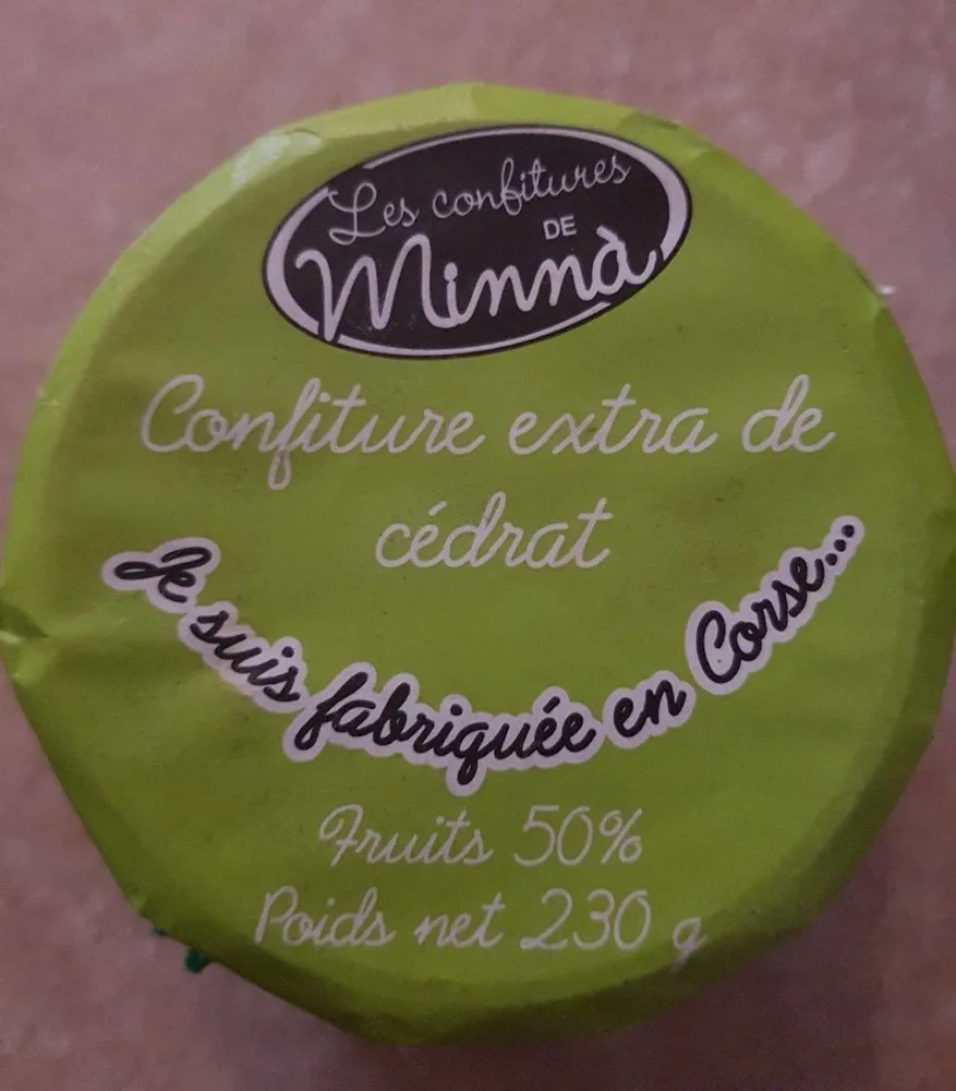 Confiture extra de cédrat