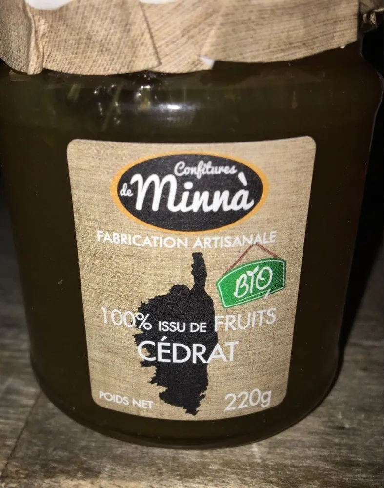 Confiture de Minnà 100%Cedrat