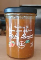 Confiture bio pêche abricot