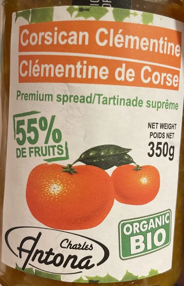 Corsican Clementine Fruit Spread