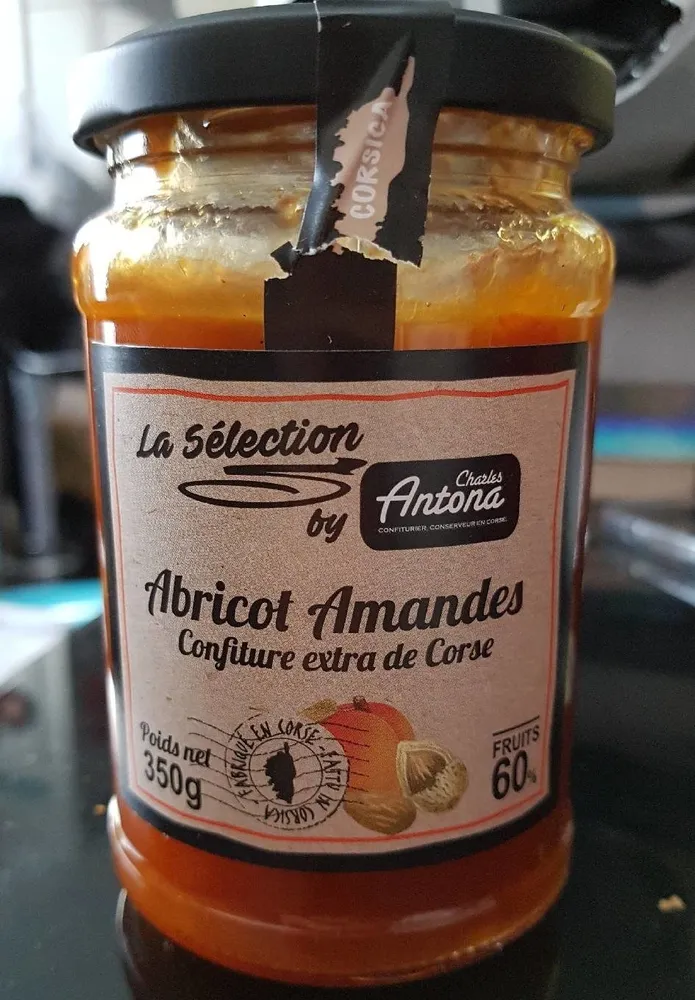 Abricot Amandes confiture extra de Corse
