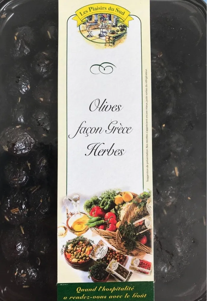 Olives Noires a la Grecque aux Herbes de Provence