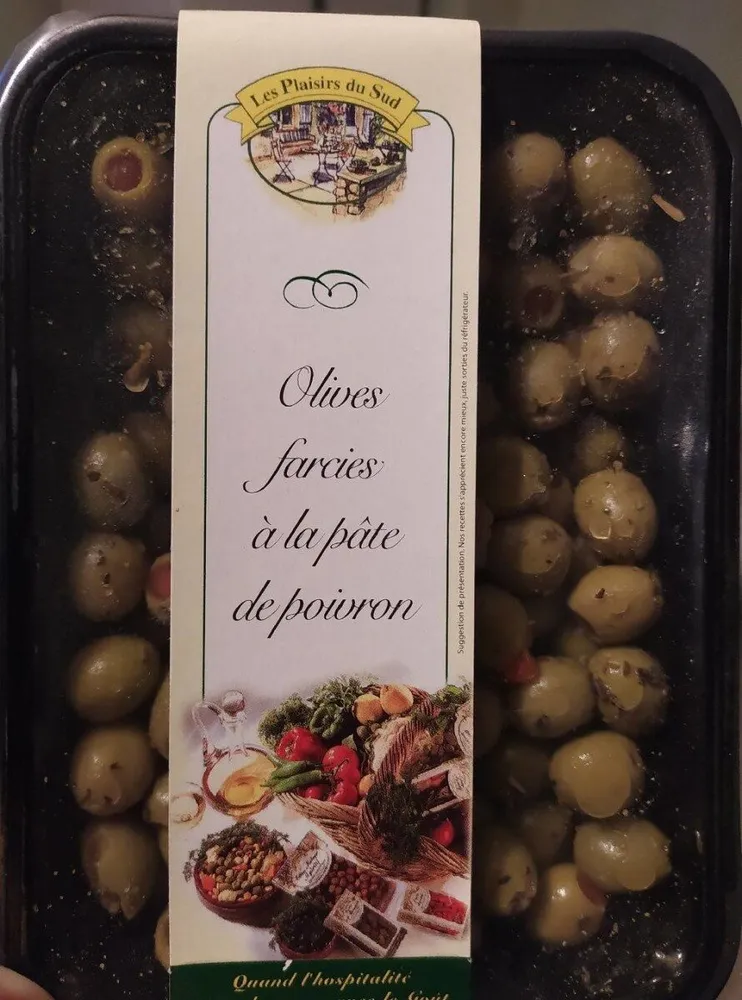 Olives farcies à la pâte de poivron