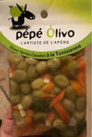 Olives vertes cassees a la tunisienne