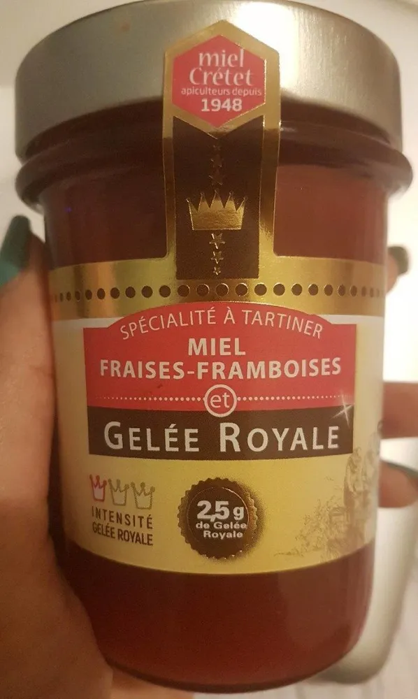Gelée royal et miel fraises-framboises